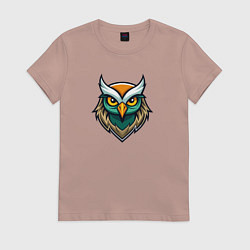 Женская футболка Голова филина