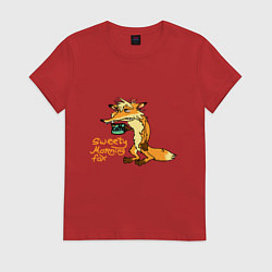 Женская футболка Утренний лис