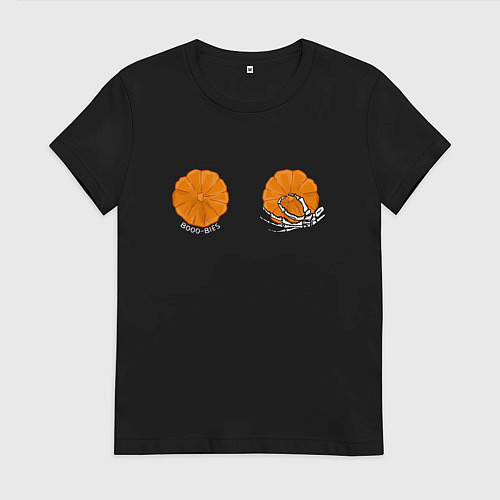 Женская футболка Boo - bies / Черный – фото 1