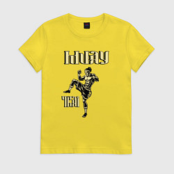 Женская футболка Крутой боец муай тай