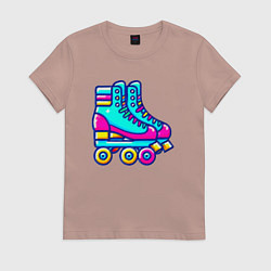 Женская футболка Retro rollers