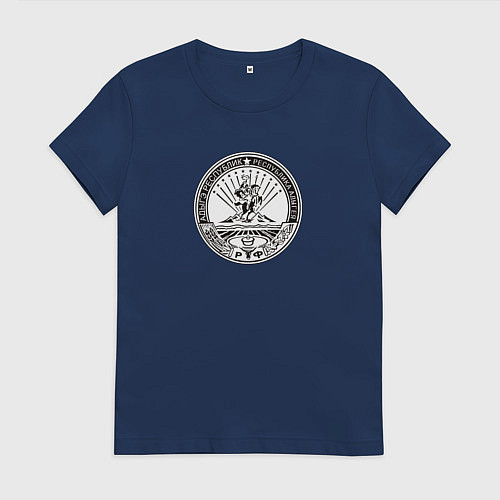 Женская футболка Регион Адыгея / Тёмно-синий – фото 1