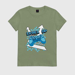 Женская футболка Повышая уровень