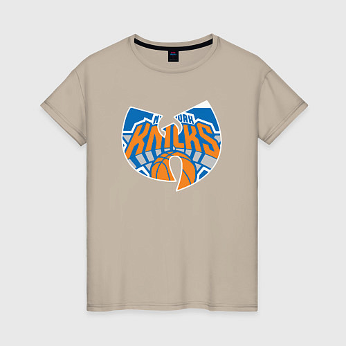 Женская футболка Wu-tang knicks / Миндальный – фото 1