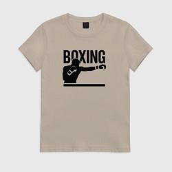 Женская футболка Боксер boxing
