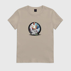 Женская футболка Grand Theft Auto V logo game