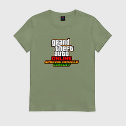 Женская футболка ГТА онлайн лого