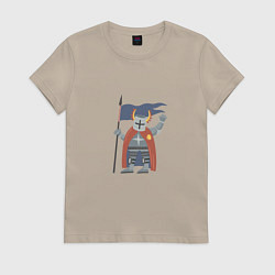 Женская футболка Рыцарь-крестоносец