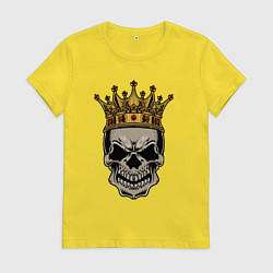 Женская футболка Череп с короной