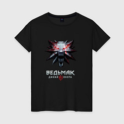 Женская футболка Ведьмак лого из игры