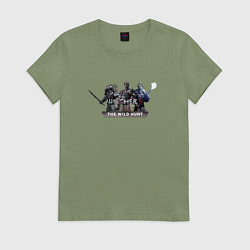 Женская футболка Ведьмак 3 дикая охота лого