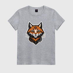 Женская футболка Ретро кот