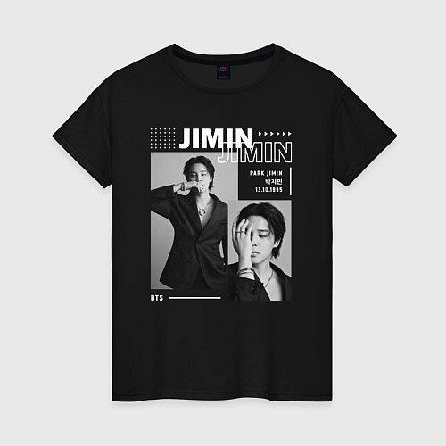 Женская футболка Park Jimin bts / Черный – фото 1