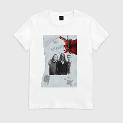 Футболка хлопковая женская Mr friendly, цвет: белый