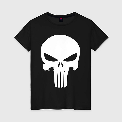 Женская футболка Punisher logo / Черный – фото 1