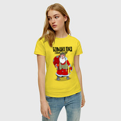 Футболка хлопковая женская Больших побед, цвет: желтый — фото 2