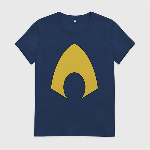 Женская футболка Aquaman logo / Тёмно-синий – фото 1