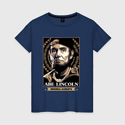 Футболка хлопковая женская Lincoln gangster, цвет: тёмно-синий