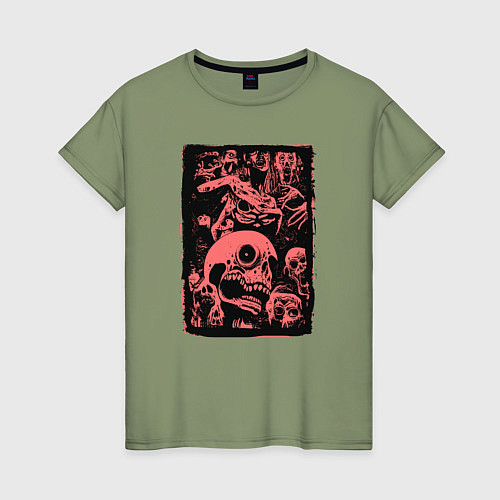 Женская футболка Безумные кошмары / Авокадо – фото 1