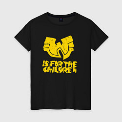 Футболка хлопковая женская Wu-Tang для детей, цвет: черный