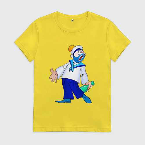 Женская футболка Морячок / Желтый – фото 1