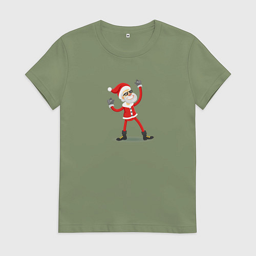 Женская футболка Крутой Санта / Авокадо – фото 1