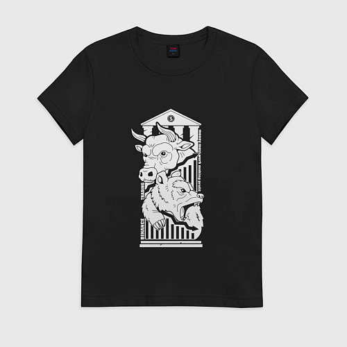 Женская футболка Опытный финансист / Черный – фото 1