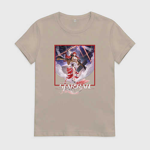 Женская футболка Химеко / Миндальный – фото 1