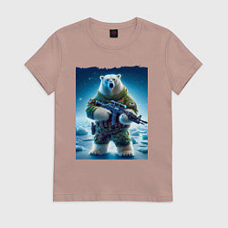 Женская футболка Polar bear - special forces