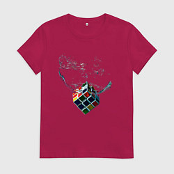 Женская футболка Рубик в воде