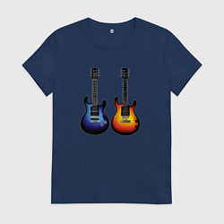 Женская футболка Яркие гитары