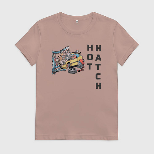 Женская футболка Hothatch / Пыльно-розовый – фото 1