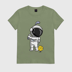Женская футболка Космический гольф