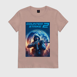 Женская футболка Counter Strike 2 - shooter