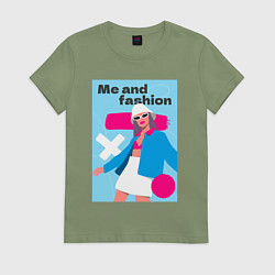 Женская футболка Я и мода pop art