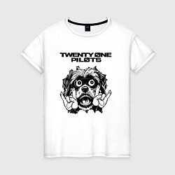 Женская футболка Twenty One Pilots - rock dog
