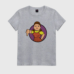 Футболка хлопковая женская Squid game girl, цвет: меланж