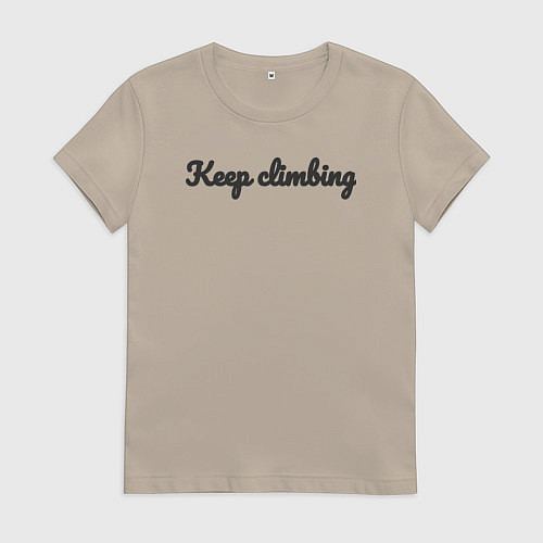 Женская футболка Безумный горный / Миндальный – фото 1