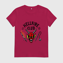 Женская футболка Stranger things - hellfire club