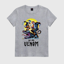 Женская футболка Два Дональда на Веноме - мем