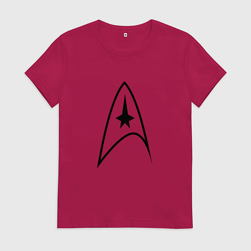 Женская футболка Знак звёздный путь / Маджента – фото 1