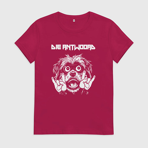 Женская футболка Die Antwoord rock dog / Маджента – фото 1