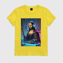 Женская футболка Mona Lisa cyberpunk - fantasy