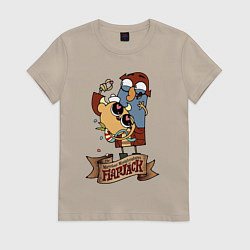 Женская футболка Flapjack - heart candies