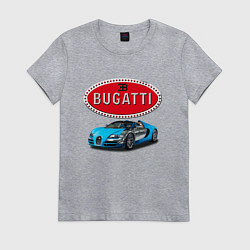 Футболка хлопковая женская Bugatti - motorsport, цвет: меланж