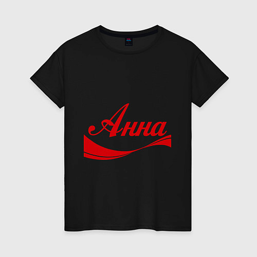 Женская футболка Анна / Черный – фото 1