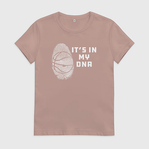 Женская футболка Баскетбол в моей днк / Пыльно-розовый – фото 1