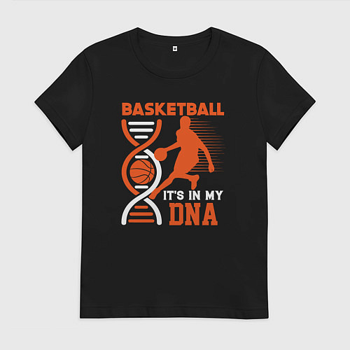 Женская футболка Баскетбол у меня в днк / Черный – фото 1