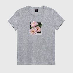 Футболка хлопковая женская Spring dream, цвет: меланж
