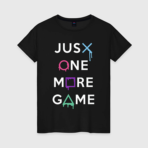 Женская футболка Просто еще одна игра / Черный – фото 1